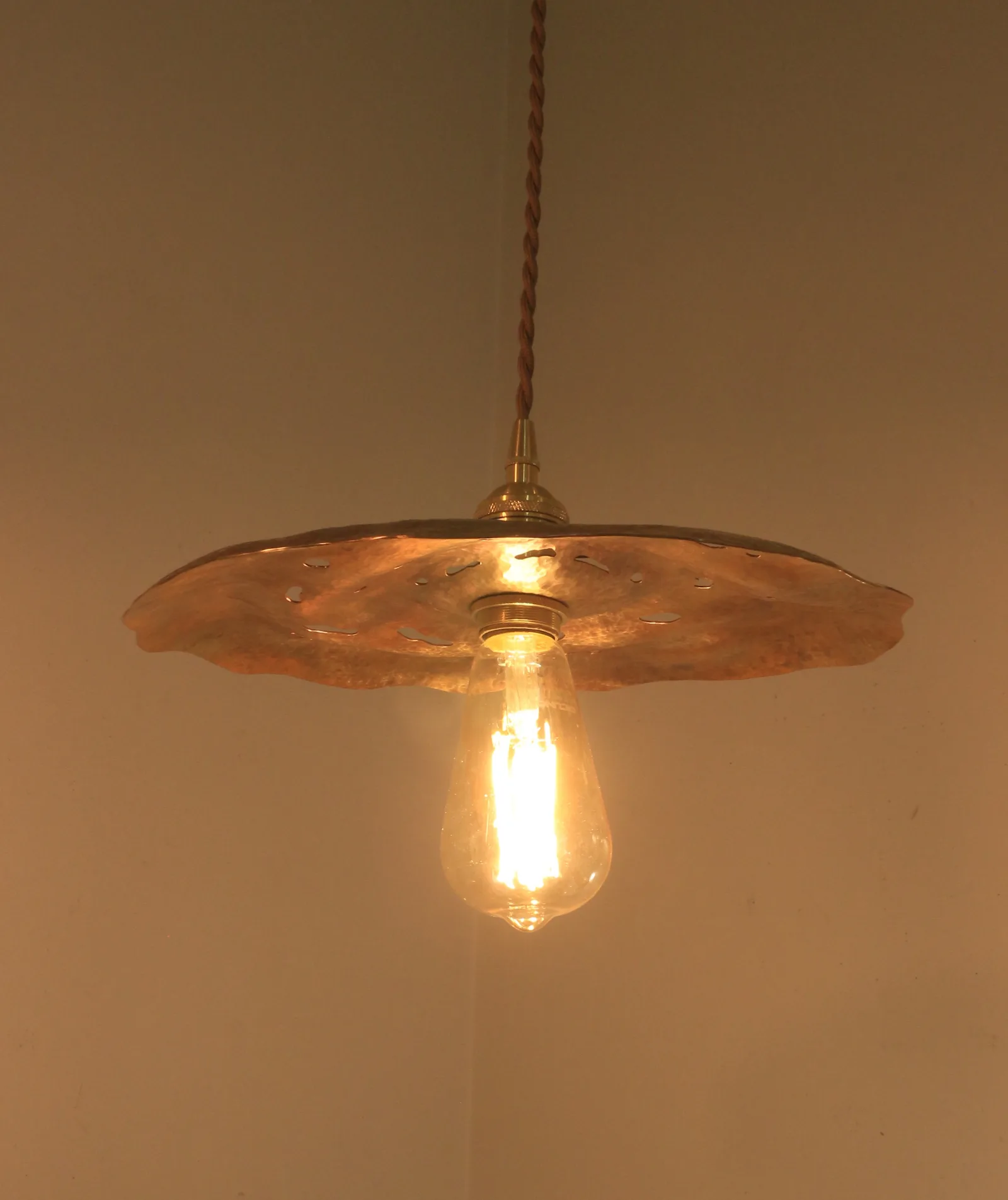 Brass lamp shade — craft object